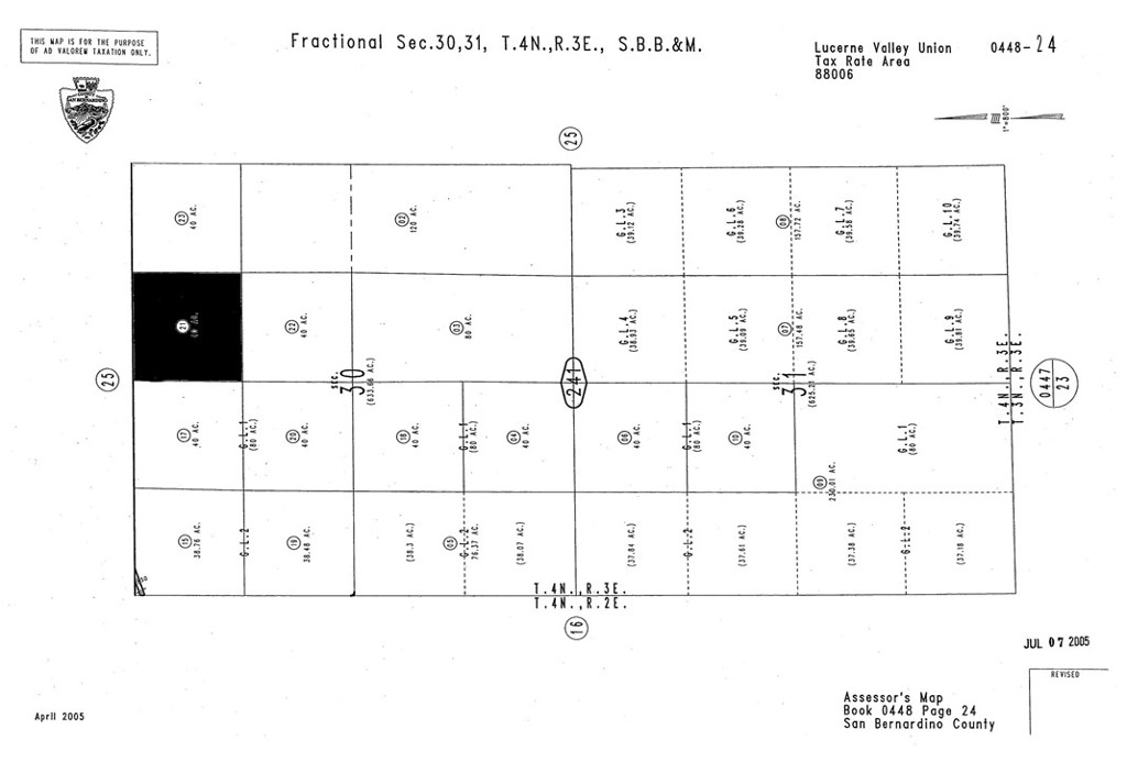 0 Aka Stony Ridge Road, Lucerne Valley, CA 92356