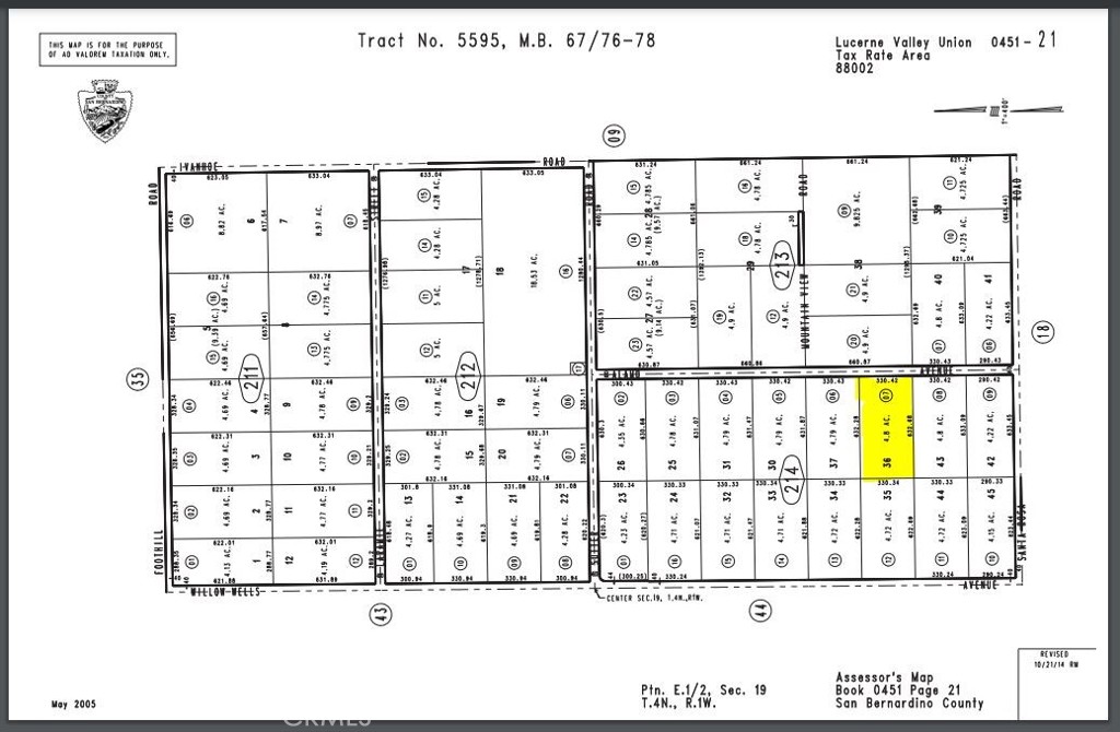 0 Alamo Parcel #0451-214-07 Avenue | Similar Property Thumbnail